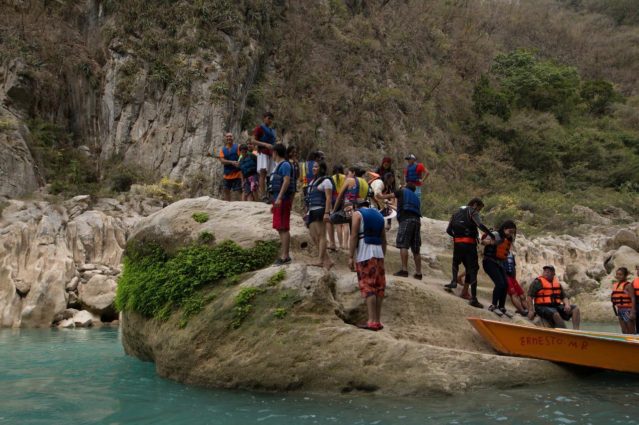 Tanchachín Hotel Cascada Huasteca מראה חיצוני תמונה